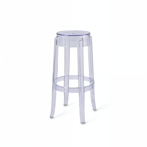 Philippe Starck Ghost Bar Stool Clear 75cm Replica - Glicks Furniture