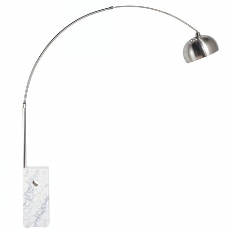 Arco Floor Lamp Flos Replica White Marble - Glicks Furniture