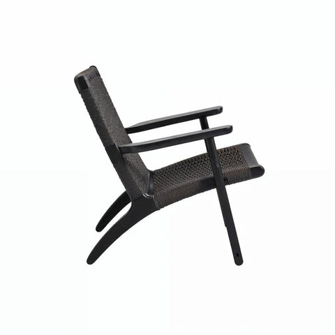 Hans Wegner Ch25 Easy Chair Replica Black Ash - Glicks Furniture