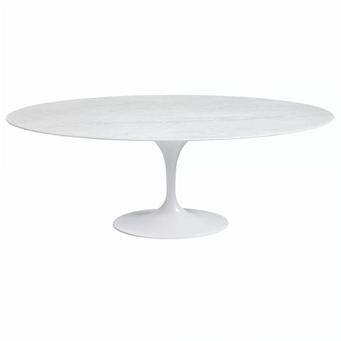 Tulip Oval Marble Dining Table 200cm Eero Saarinen Replica - Glicks Furniture