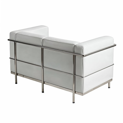 Le Corbusier LC3 Leather 2 Seater White Replica - Glicks Furniture