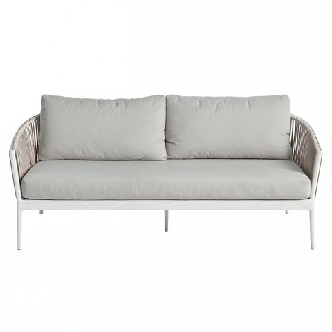 Giovanni Outdoor 3 Seater Sofa White - Glicks Furniture