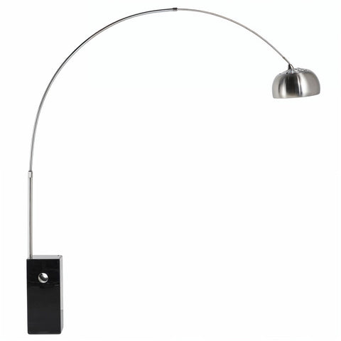 Arco Floor Lamp Flos Replica Black Marble - Glicks Furniture