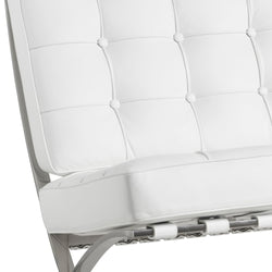 Barcelona 2 Seater Couch Replica White