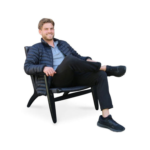 ans Wegner Ch25 Easy Chair Black Ash Replica