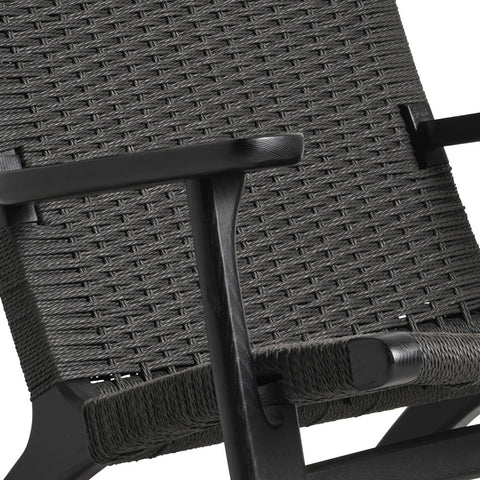 Hans Wegner Ch25 Easy Chair Replica Black Ash - Glicks Furniture