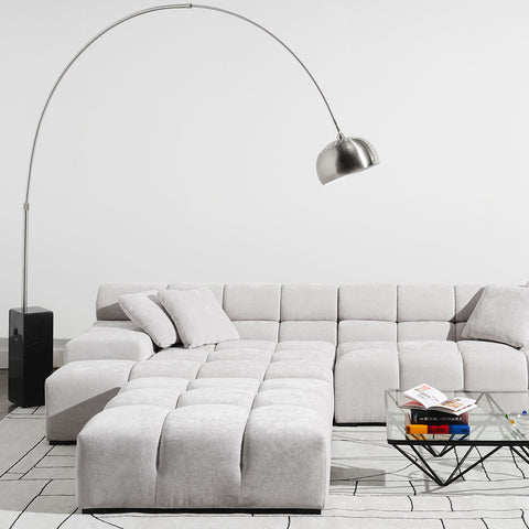 Arco Floor Lamp Flos Replica Black Marble - Glicks Furniture