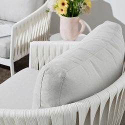 Noosa Outdoor 3 Piece Lounge Set White
