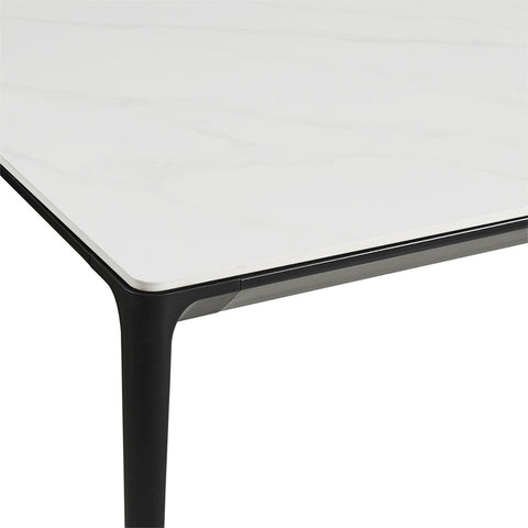 Megan Ceramic Dining Table 160cm White - Glicks Furniture