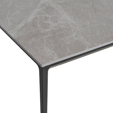 Megan Ceramic Dining Table 140cm Grey - Glicks Furniture