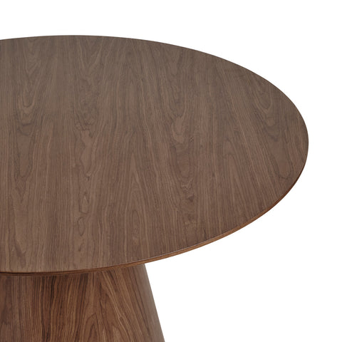 Moon Round Dining Table Walnut 120cm