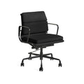 Eames Office Chair Replica Low Thick Back Black Frame - Glicks Furniture