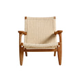 Hans Wegner Ch25 Easy Chair Replica Natural Oak