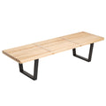 George Nelson Platform Oak Bench Large Replica - Glicks Furniture