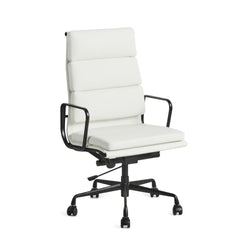 Eames Office Chair Replica High Thick Back Black Frame