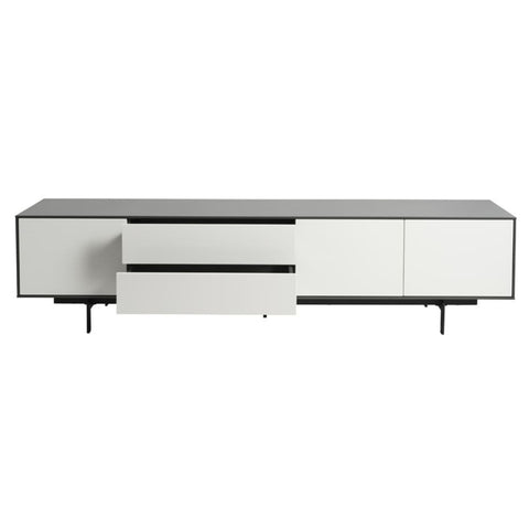 Argo Large Entertainment Unit 208cm Grey White