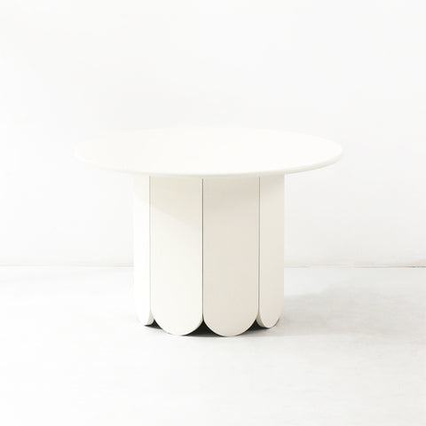 Ruby Round Side Table White 50cm