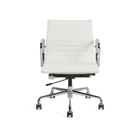 Eames Office Chair Replica Thin Low Back Chrome Frame - Glicks Furniture