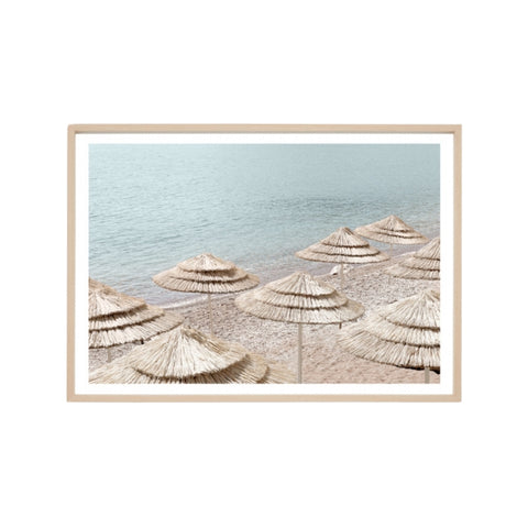 Beachfront Parasols Print