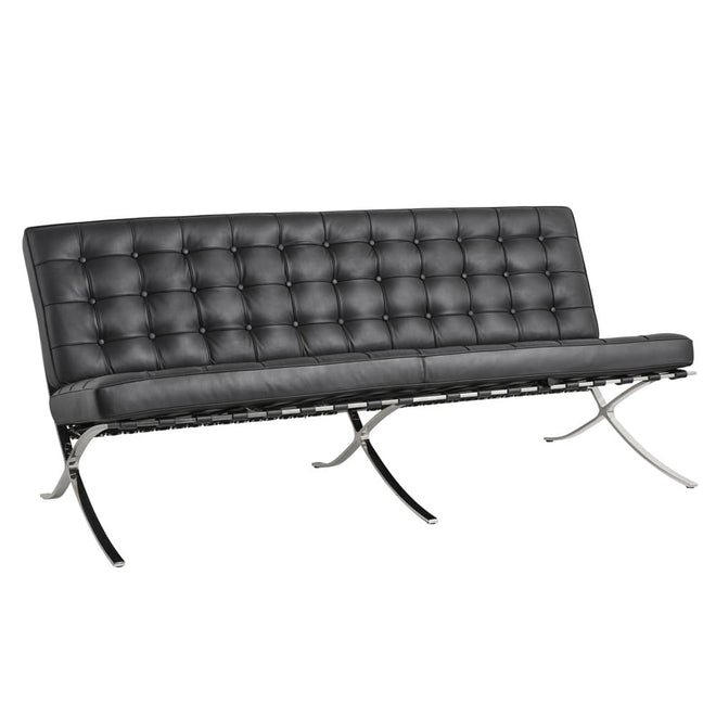 Barcelona 3 Seater Couch Black Replica