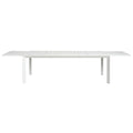 Manchester Outdoor Extension Aluminium Dining Table white - Glicks Furniture