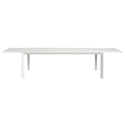 Manchester Outdoor Extension Aluminium Dining Table white