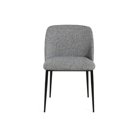 Dalia Dining Chair Fabric Black Steel Leg