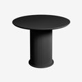 Torino 100cm Dining Table Black - Glicks Furniture