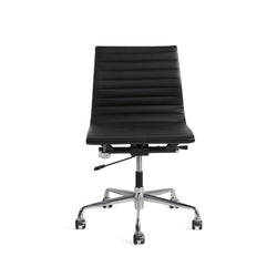 Eames Office Chair Replica Low Thin Back Armless Chrome Frame