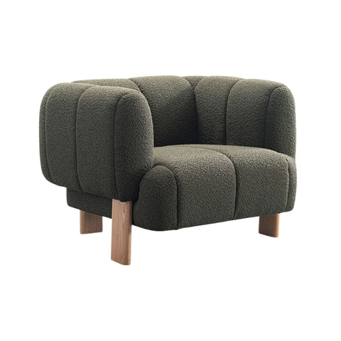Nico Fabric Armchair Green