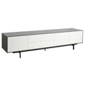 Argo Large Entertainment Unit 208cm Grey White - Glicks Furniture