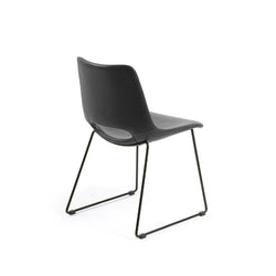 Enzo Dining Chair Black Synthetic Leather
