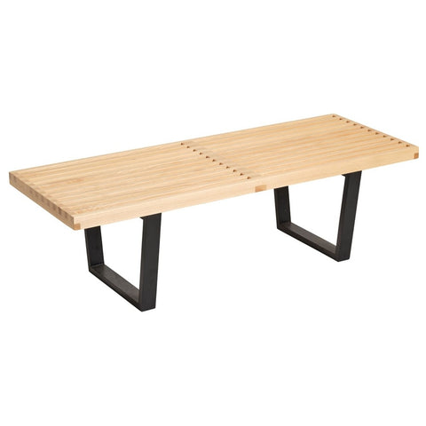 George Nelson Platform Oak Bench Small Replica - Glicks Furniture