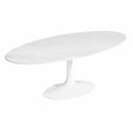 Tulip Oval Coffee Table Marble Eero Saarinen Replica - Glicks Furniture