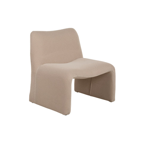 Lucia Fabric Lounge Chair Beige