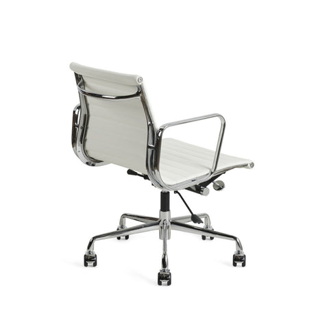 Eames Office Chair Replica Thin Low Back Chrome Frame - Glicks Furniture