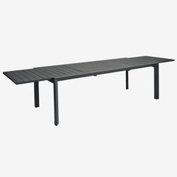 Manchester Outdoor Extension Aluminium Dining Table Charcoal