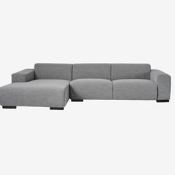 Harmony Chaise Sofa Grey Fabric