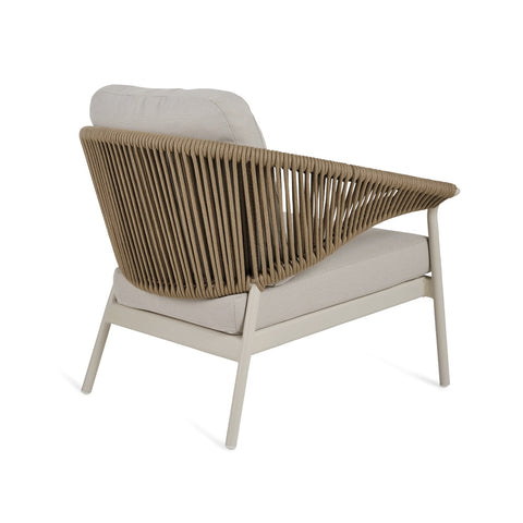 Mykonos Outdoor Lounge Chair Ivory White - Glicks Furniture