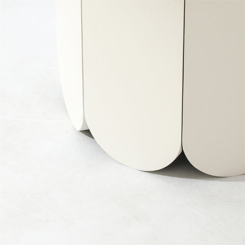 Ruby Round Side Table White 50cm - Glicks Furniture