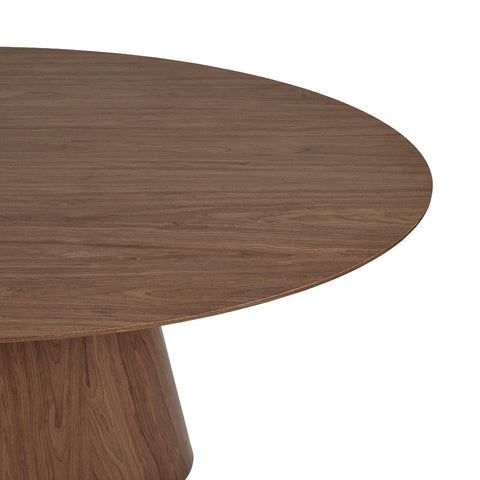 Eclipse Oval Dining Table Walnut 180cm - Glicks Furniture