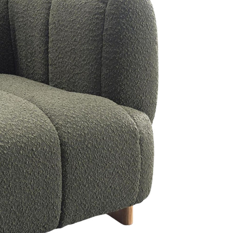 Nico Fabric Armchair Green