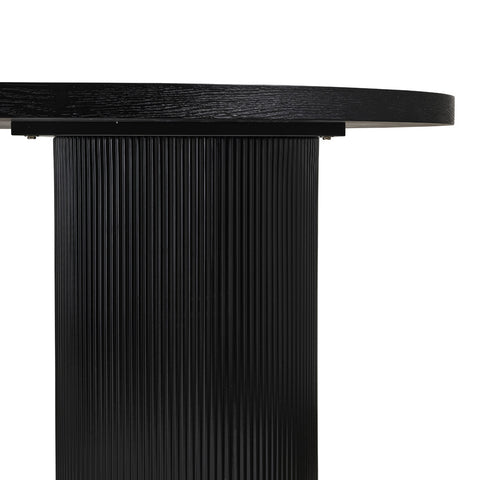 Noir Oval Dining Table Black 220cm - Glicks Furniture