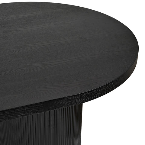 Noir Oval Dining Table Black 220cm