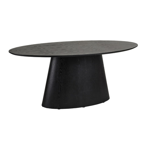 Eclipse Oval Dining Table Black 180cm