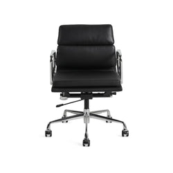 Eames Office Chair Replica Low Thick Back Chrome Frame