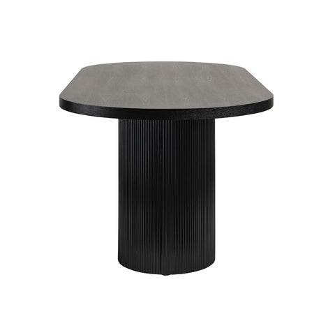 Noir Oval Dining Table Black 220cm - Glicks Furniture