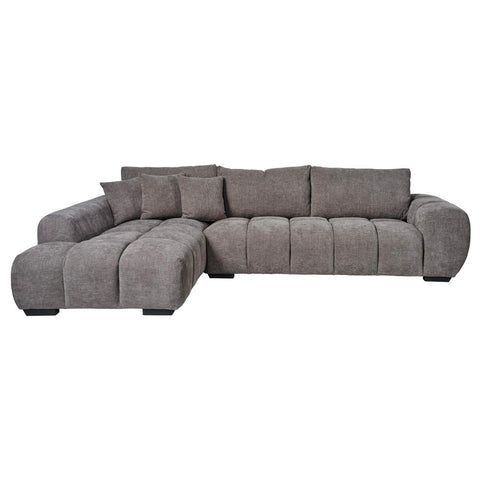 Sienna Fabric Chaise Lounge Grey