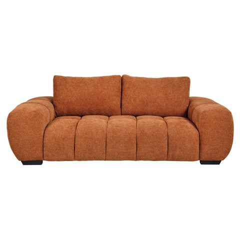 Sienna 3 Seater Fabric Sofa Terracotta - Glicks Furniture