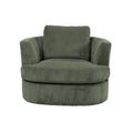 Adam Swivel Armchair Olive front on